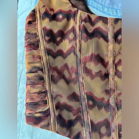 NWT Zara Womens Brown Tulle Corset Bustier Party Summer Top Small - Picture 13 of 13